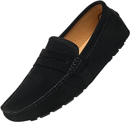 Photo 1 of Go Tour Men's Penny Loafers Moccasin Driving Shoes Slip On Flats Boat Shoes
SIZE 50