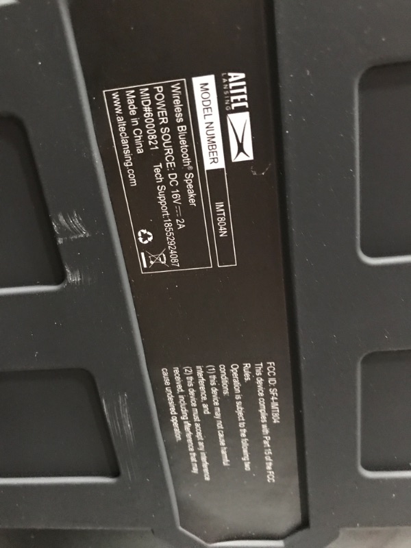 Photo 2 of Altec Lansing Sonic Boom - Waterproof Bluetooth Speaker with Phone Charger, IP67 Outdoor Speaker, 3 USB Charging Ports, 50 Foot Range & 20 Hours Battery Life