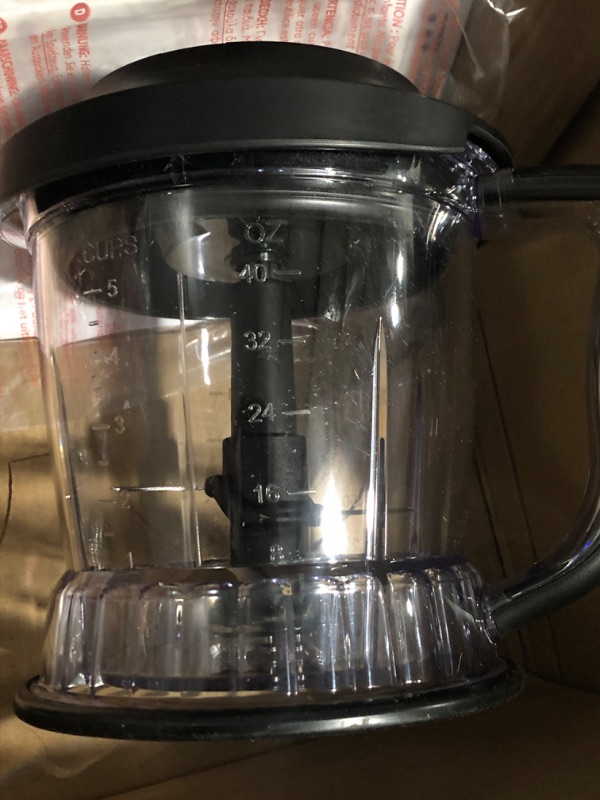 Photo 4 of * used * incomplete * see all images *
Ninja QB1004 Blender/Food Processor with 450-Watt Base, 48oz Pitcher, 16oz Chopper Bowl