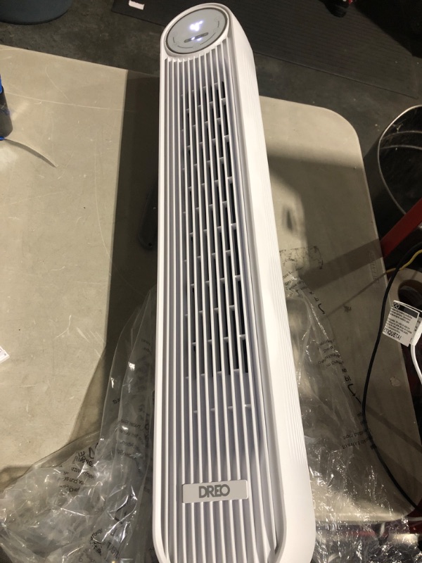 Photo 3 of * tested * functional * see images *
Dreo Nomad One Tower Fan with Remote, 24ft/s Velocity Quiet Cooling Fan, 90° Oscillating Fan with 4 Speeds