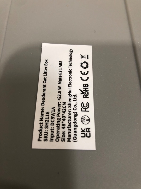 Photo 1 of **SEE NOTES**
Smart Cat Litter Box, XL Large Cat Litter Box with Odor Control, 3-Speed Covered Litter Box with Lid, No Smell Electric Litter Box with Scoop, Mat, Non Leaking Kitty Litter Box for Cats
