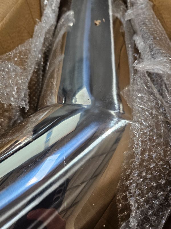 Photo 3 of (see notres) vFGJQEFG 4 Inch Inlet 8 Inch Outlet Polished Stainless Steel Miter Angle Cut Diesel Smoker Exhaust Stack Tip Diesel Exhaust Tip(Stack Smokers 4" ID Inlet 36" Long) 4‘’Inlet 8‘’Outlet-Silver