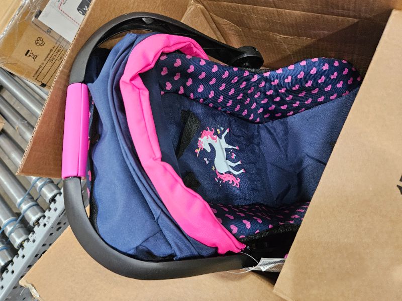 Photo 1 of Bayer Design Baby Doll Deluxe Car Seat with Canopy- Polka dots 