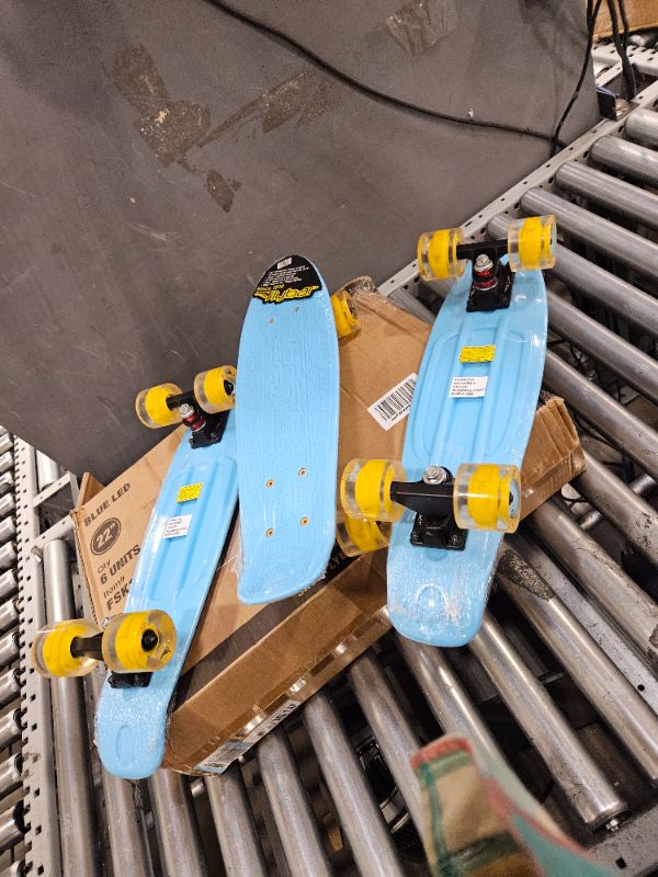 Photo 1 of Gifts for Kids Christmas, Mini Cruiser Standard Skateboard, CE Certification, Classic 22-inch Street Skating Board, Beginners and Experienced Skaters

