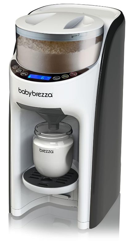 Photo 1 of (VISIBLY USED) Baby Brezza New and Improved Formula Pro Advanced Formula Dispenser Machine - Automatically Mix a Warm Formula Bottle Instantly - Easily Make Bottle with Automatic Powder Blending, White
