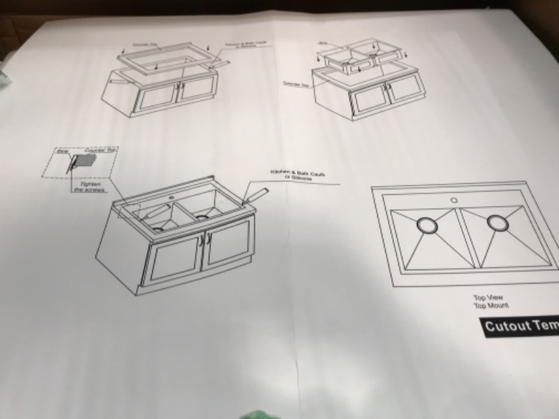 Photo 2 of 25 Kitchen Sink Drop in - Lordear 25 x 22 inch Drop in Topmount Kitchen Sink 16 Gauge Stainless Steel Gunmetal Black Single Bowl Bar Prep Kitchen Sink Basin