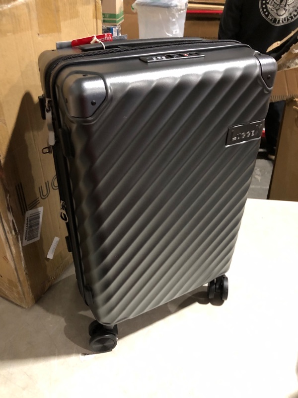 Photo 1 of ***USED***
LUGGEX Black Carry On Luggage 22x14x9 - Polycarbonate Expandable Hard Shell Suitcase with Spinner Wheels