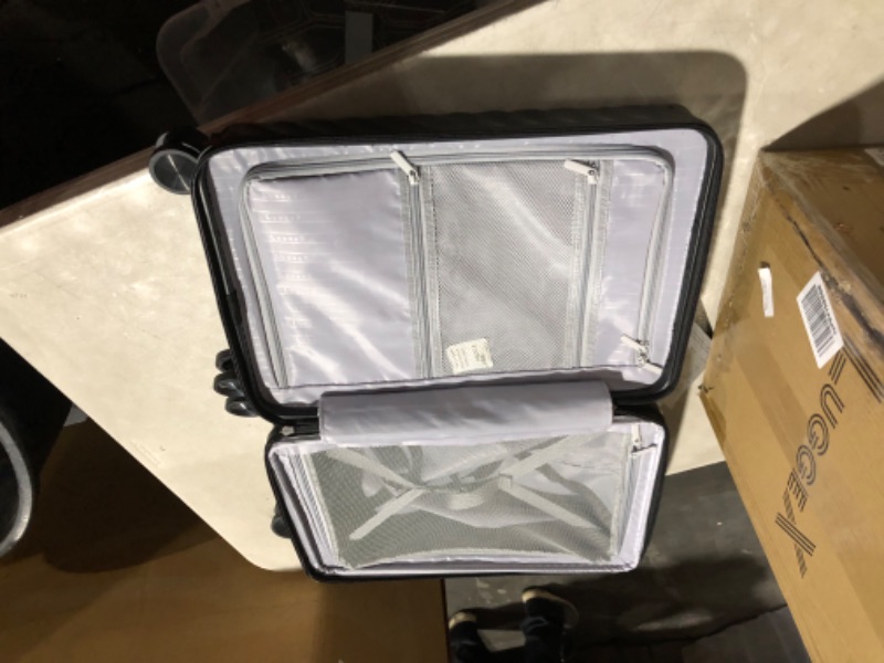 Photo 3 of ***USED***
LUGGEX Black Carry On Luggage 22x14x9 - Polycarbonate Expandable Hard Shell Suitcase with Spinner Wheels