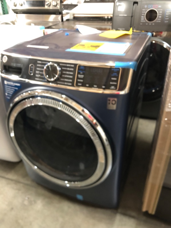 Photo 4 of LIKE NEW GE UltraFresh Vent System 5-cu ft Stackable Steam Cycle Smart Front-Load Washer (Sapphire Blue) ENERGY STAR
