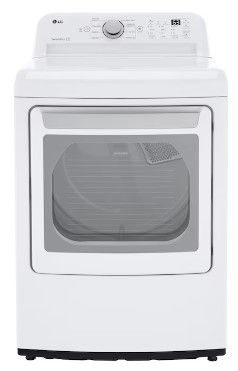 Photo 1 of LIKE NEW LG 7.3-cu ft Side Swing DoorGas Dryer (White) ENERGY STAR
