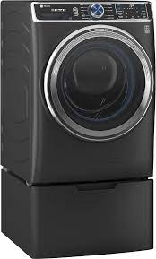 Photo 1 of GE Profile UltraFresh Vent System 5.3-cu ft Stackable Steam Cycle Smart Front-Load Washer (Carbon Graphite) with Storage Compartment