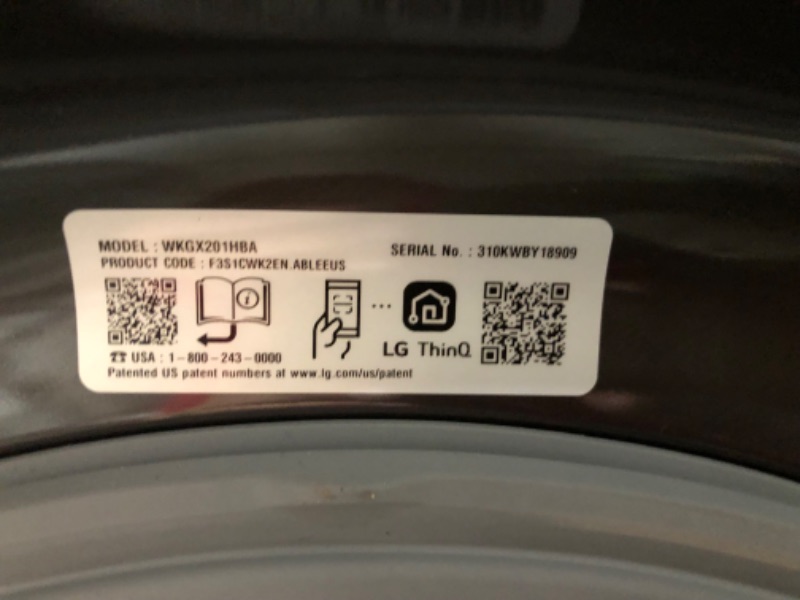 Photo 3 of LG WashTower Gas Stacked Laundry Center with 4.5-cu ft Washer and 7.4-cu ft Dryer (ENERGY STAR)
