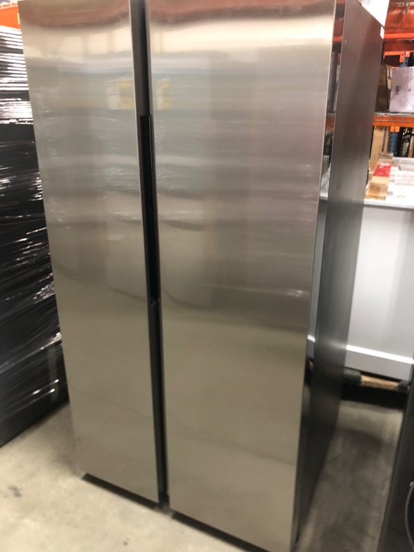 Photo 2 of LIKE NEW Samsung 28-cu ft Smart Side-by-Side Refrigerator with Ice Maker (Fingerprint Resistant Stainless Steel)
