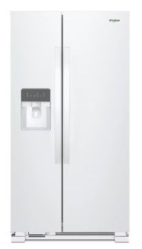 Photo 1 of Whirlpool 24.6-cu ft Side-by-Side Refrigerator with Ice Maker (White)
