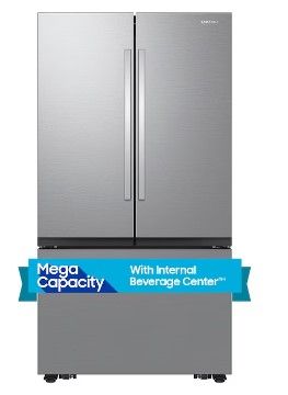 Photo 1 of Samsung Mega Capacity 31.5-cu ft Smart French Door Refrigerator with Dual Ice Maker (Fingerprint Resistant Stainless Steel) ENERGY STAR
