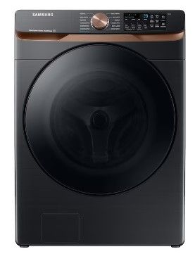 Photo 1 of Samsung 5-cu ft High Efficiency Stackable Steam Cycle Smart Front-Load Washer (Brushed Black) ENERGY STAR
