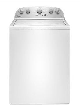 Photo 1 of Whirlpool 3.5-cu ft High Efficiency Agitator Top-Load Washer (White)
