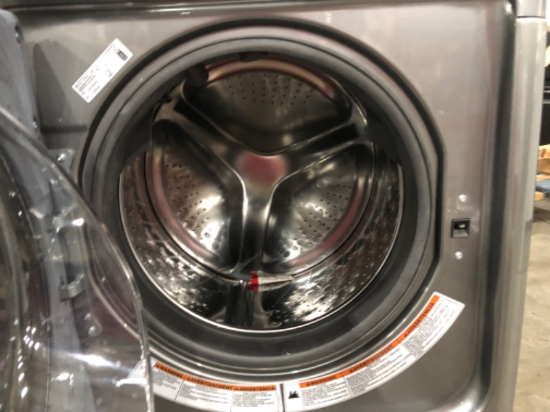 Photo 4 of Maytag 4.5-cu ft High Efficiency Stackable Steam Cycle Front-Load Washer (Metallic Slate) ENERGY STAR
