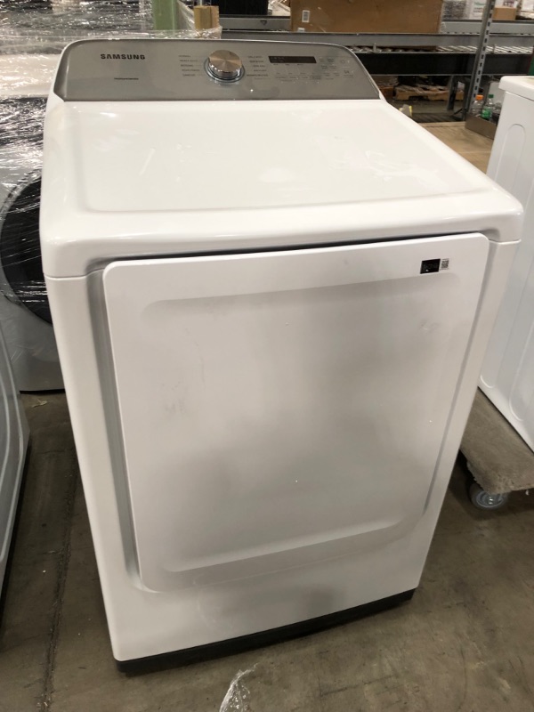 Photo 4 of Samsung 7.4-cu ft Electric Dryer (White)
