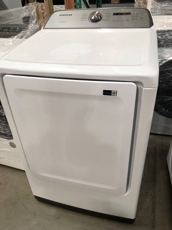 Photo 3 of Samsung 7.4-cu ft Electric Dryer (White)
