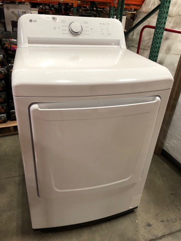 Photo 4 of LG 7.3-cu ft Electric Dryer (White) ENERGY STAR
