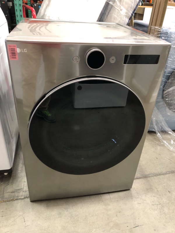 Photo 3 of LG TurboSteam 7.4-cu ft Stackable Steam Cycle Smart Electric Dryer (Graphite Steel) ENERGY STAR
