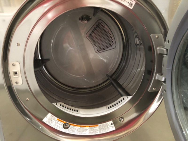Photo 1 of LG TurboSteam 7.4-cu ft Stackable Steam Cycle Smart Electric Dryer (Graphite Steel) ENERGY STAR
