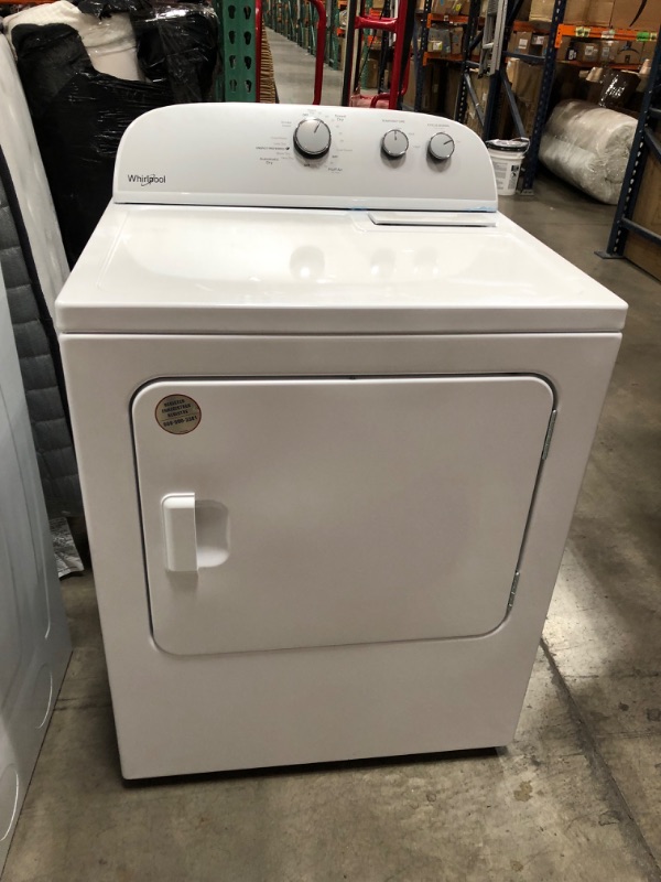 Photo 3 of Whirlpool 7-cu ft Electric Dryer (White)
