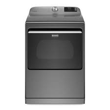 Photo 1 of Maytag 7.4 cu. ft. 240-Volt Smart Capable Metallic Slate Electric Vented Dryer with Hamper Door and Steam, ENERGY STAR
