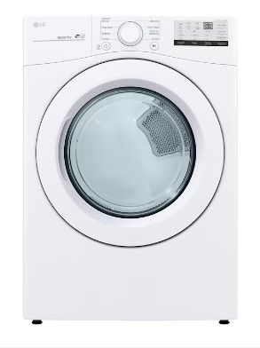 Photo 1 of LG 7.4-cu ft Stackable Electric Dryer (White) ENERGY STAR
