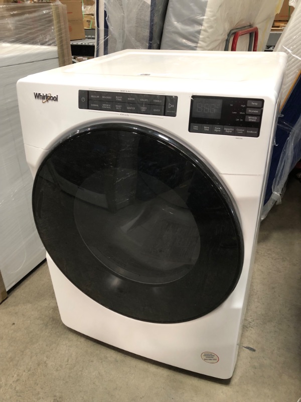 Photo 4 of Whirlpool 7.4-cu ft Stackable Electric Dryer (White) ENERGY STAR
