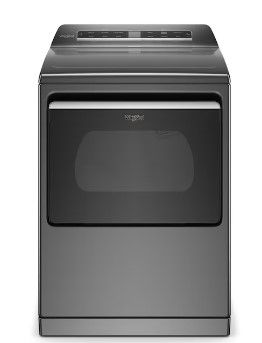 Photo 1 of Whirlpool Smart Capable 7.4-cu ft Steam Cycle Smart Electric Dryer (Chrome Shadow) ENERGY STAR
