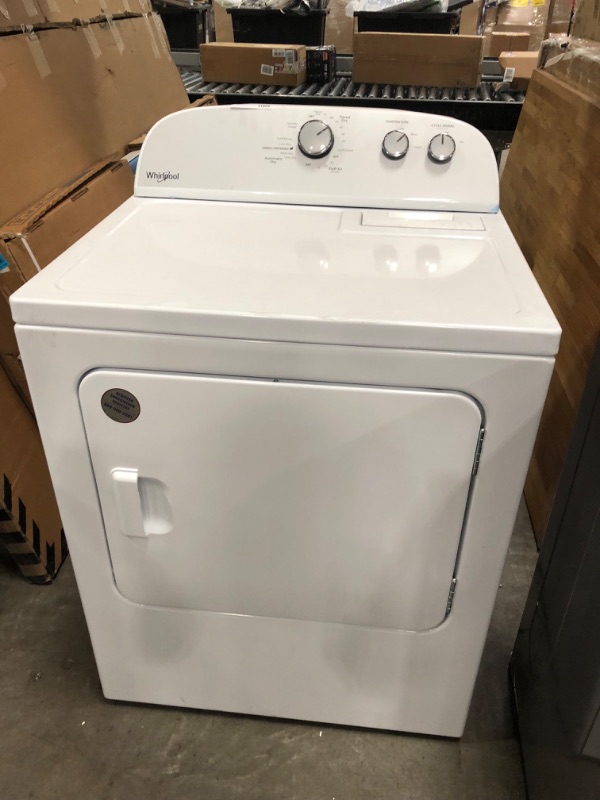 Photo 4 of Whirlpool 7-cu ft Electric Dryer (White)
