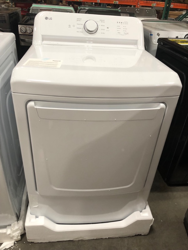 Photo 3 of LG 7.3-cu ft Electric Dryer (White) ENERGY STAR
