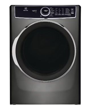 Photo 1 of Electrolux 8-cu ft Stackable Steam Cycle Electric Dryer (Titanium) ENERGY STAR
