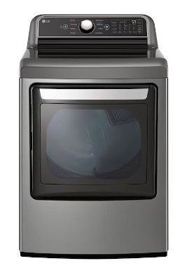 Photo 1 of LG EasyLoad 7.3-cu ft Smart Electric Dryer (Graphite Steel) ENERGY STAR
