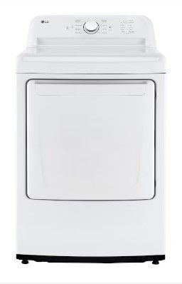 Photo 1 of LG 7.3-cu ft Electric Dryer (White) ENERGY STAR
