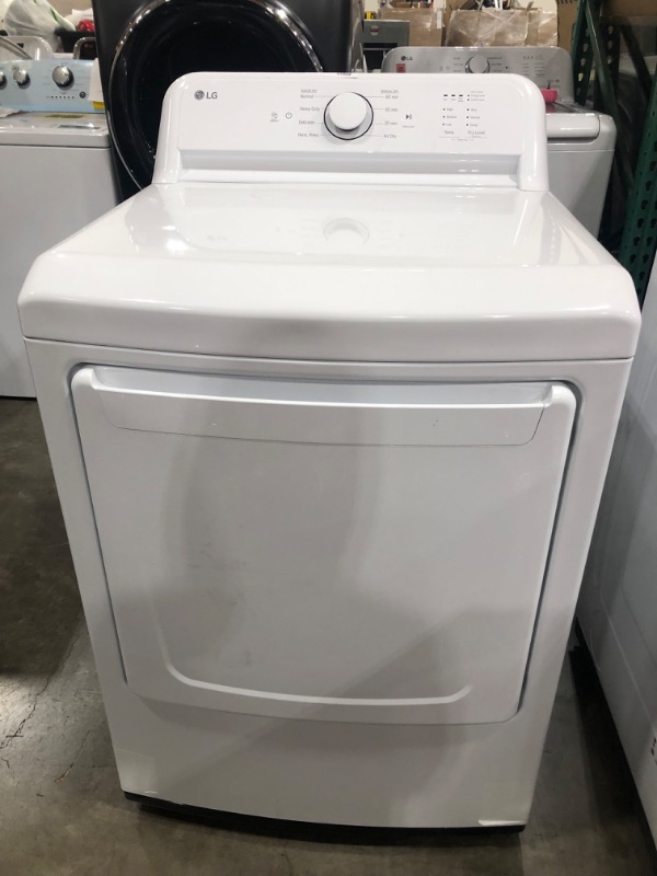 Photo 3 of LG 7.3-cu ft Electric Dryer (White) ENERGY STAR
