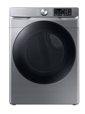 Photo 1 of Samsung 7.5-cu ft Stackable Steam Cycle Smart Electric Dryer (Platinum)
