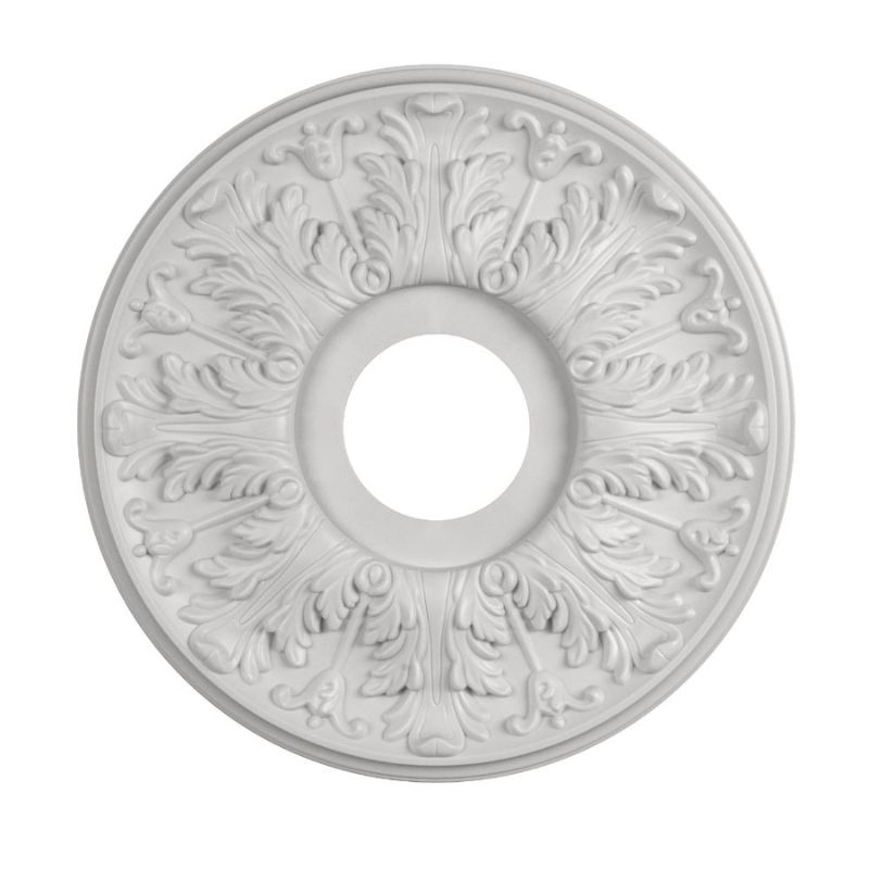 Photo 1 of allen + roth 15.88-in W x 15.88-in L Colonial White Composite Ceiling Medallion
