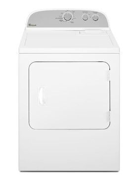 Photo 1 of Whirlpool 7-cu ft Electric Dryer (White)
