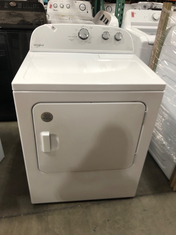 Photo 2 of Whirlpool 7-cu ft Electric Dryer (White)
