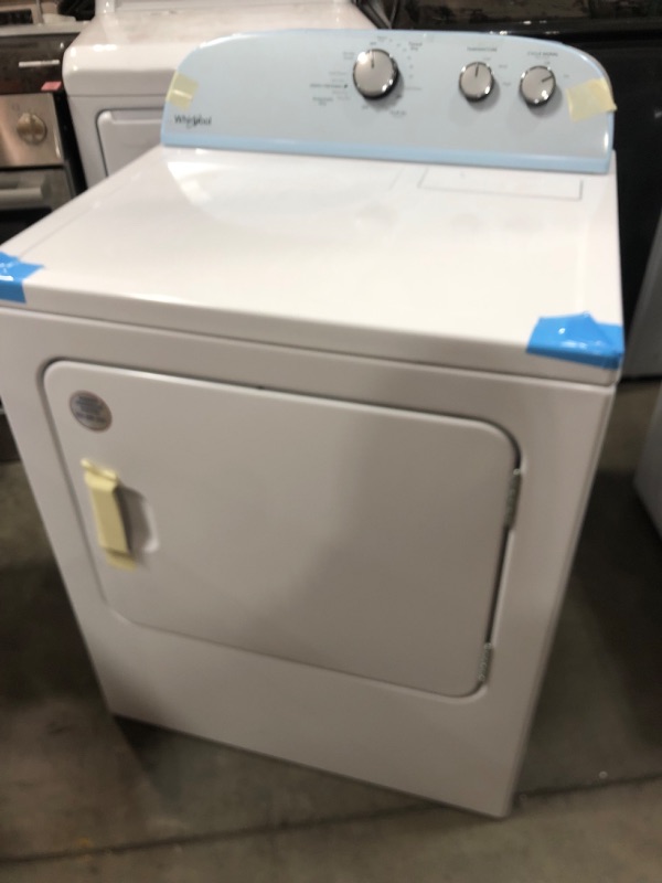 Photo 3 of Whirlpool 7-cu ft Electric Dryer (White)
