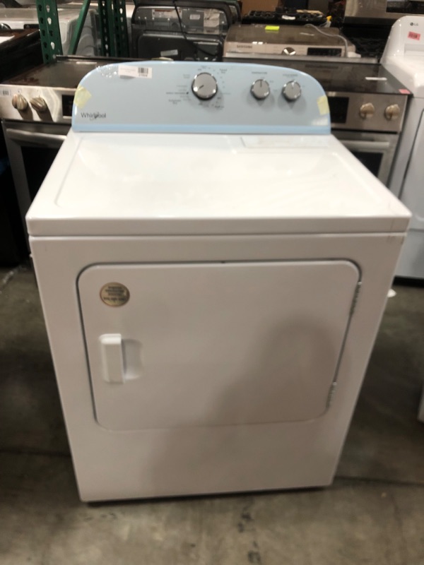 Photo 3 of Whirlpool 7-cu ft Electric Dryer (White)
