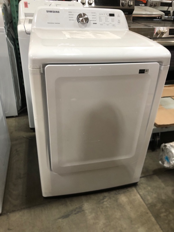Photo 1 of Samsung 7.2-cu ft Electric Dryer (White)
