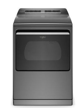 Photo 1 of Whirlpool Smart Capable 7.4-cu ft Steam Cycle Smart Electric Dryer (Chrome Shadow) ENERGY STAR
