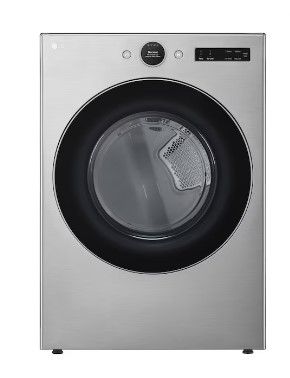 Photo 1 of LG TurboSteam 7.4-cu ft Stackable Steam Cycle Smart Electric Dryer (Graphite Steel) ENERGY STAR
