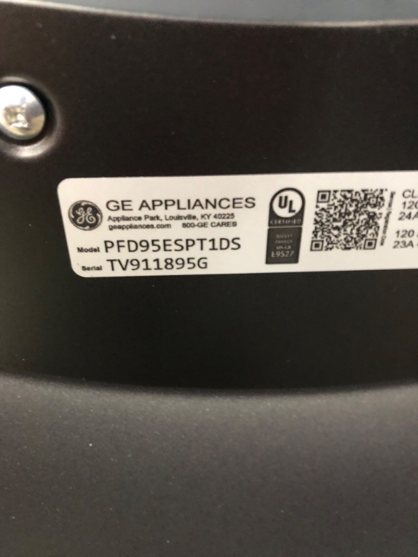 Photo 4 of GE 7.8-cu ft Stackable Steam Cycle Smart Electric Dryer (Sapphire Blue)
