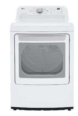 Photo 1 of LG 7.3-cu ft Electric Dryer (White) ENERGY STAR
