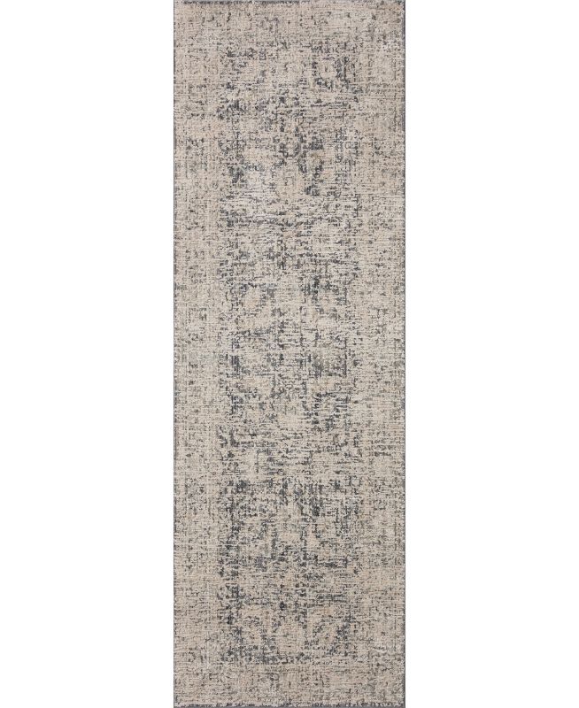 Photo 1 of Loloi Amber Lewis x Loloi Alie Collection ALE-05 Charcoal/Beige 2'-7" x 12'-0", 0.13" Thick Runner Rug Charcoal / Beige 2'-7" x 12'-0" Runner